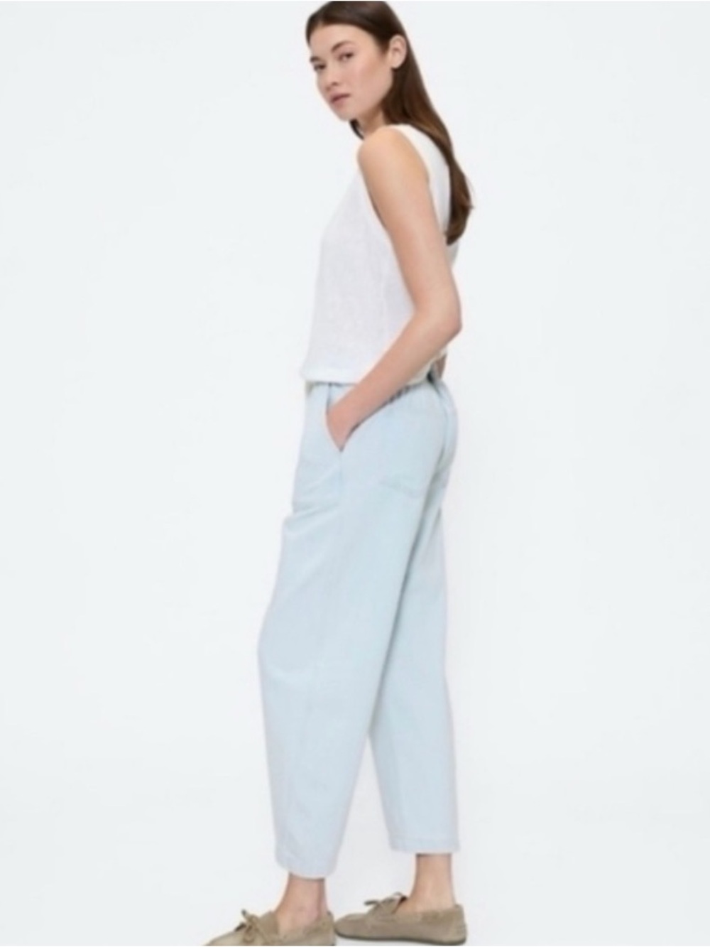 GAP NWOT❗️Super Soft Pull On Barrel Jeans - Picture 10 of 12